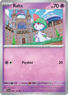 Ralts 084/198 Common card from Scarlet & Violet Base
