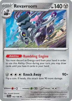 Revavroom 142/198 Rare card from Scarlet & Violet Base