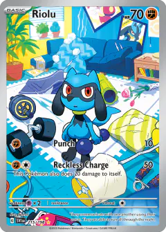 Riolu 215/198 Illustration Rare card from Scarlet & Violet Base