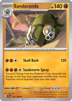 Sandaconda 120/198 Uncommon card from Scarlet & Violet Base