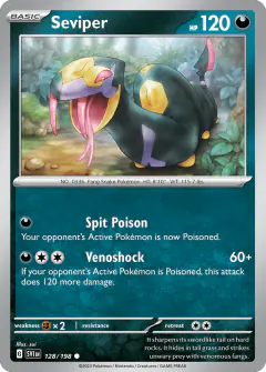 Seviper 128/198 Common card from Scarlet & Violet Base