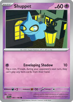 Shuppet 087/198 Common card from Scarlet & Violet Base