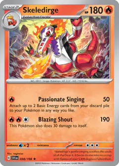 Skeledirge 038/198 Rare card from Scarlet & Violet Base