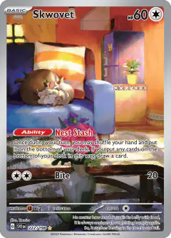 Skwovet 222/198 Illustration Rare card from Scarlet & Violet Base