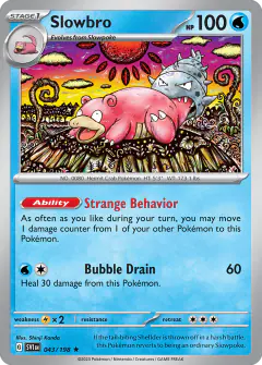 Slowbro 043/198 Rare card from Scarlet & Violet Base