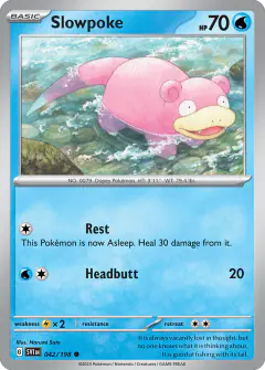 Slowpoke 042/198 Common card from Scarlet & Violet Base
