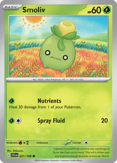 Smoliv 021/198 Common card from Scarlet & Violet Base