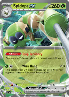 Spidops ex 019/198 Double Rare card from Scarlet & Violet Base