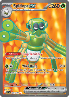 Spidops ex 223/198 Ultra Rare card from Scarlet & Violet Base