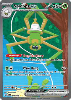 Spidops ex 243/198 Special Illustration Rare card from Scarlet & Violet Base