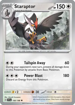 Staraptor 150/198 Uncommon card from Scarlet & Violet Base