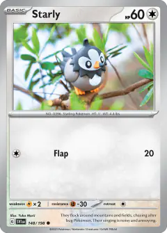 Starly 148/198 Common card from Scarlet & Violet Base