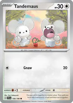 Tandemaus 159/198 Common card from Scarlet & Violet Base