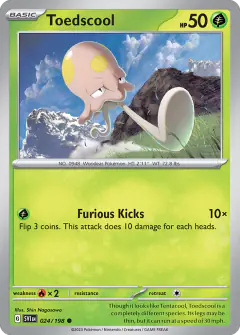 Toedscool 024/198 Common card from Scarlet & Violet Base