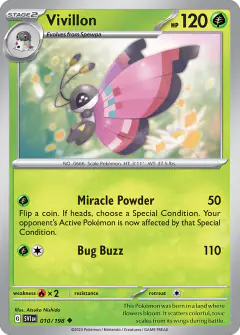 Vivillon 010/198 Uncommon card from Scarlet & Violet Base