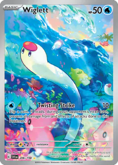 Wiglett 206/198 Illustration Rare card from Scarlet & Violet Base