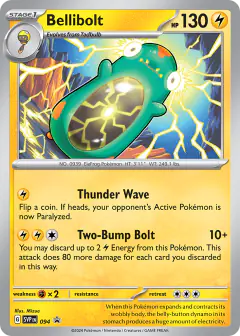Bellibolt 094 Promo card from Scarlet & Violet Black Star Promos