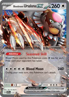 Bloodmoon Ursaluna ex 177 Promo card from Scarlet & Violet Black Star Promos