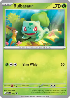 Bulbasaur 046 Promo card from Scarlet & Violet Black Star Promos