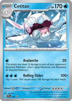 Cetitan 063 Promo card from Scarlet & Violet Black Star Promos