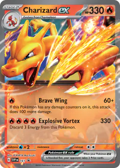 Charizard ex 161 Promo card from Scarlet & Violet Black Star Promos