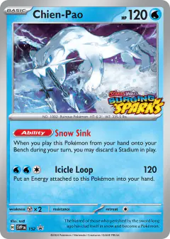 Chien-Pao 152 Promo card from Scarlet & Violet Black Star Promos