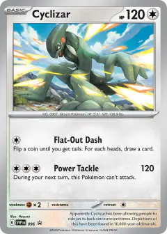 Cyclizar 096 Promo card from Scarlet & Violet Black Star Promos