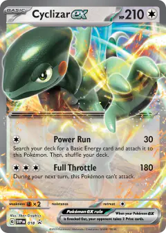Cyclizar ex 018 Promo card from Scarlet & Violet Black Star Promos