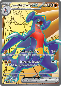 Cynthia’s Garchomp ex 204 Promo card from Scarlet & Violet Black Star Promos