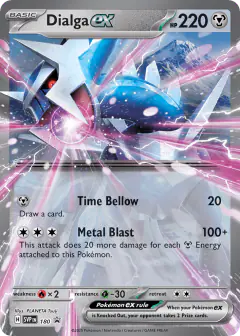 Dialga ex 180 Promo card from Scarlet & Violet Black Star Promos