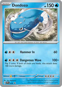 Dondozo 012 Promo card from Scarlet & Violet Black Star Promos