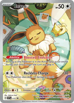 Eevee 173 Promo card from Scarlet & Violet Black Star Promos
