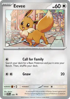 Eevee 200 Promo card from Scarlet & Violet Black Star Promos