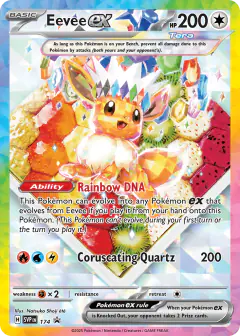 Eevee ex 174 Promo card from Scarlet & Violet Black Star Promos