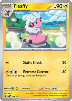 Flaaffy 015 Promo card from Scarlet & Violet Black Star Promos