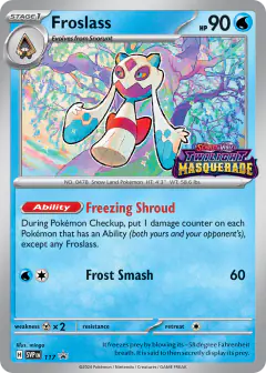 Froslass 117 Promo card from Scarlet & Violet Black Star Promos