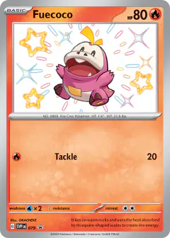 Fuecoco 079 Promo card from Scarlet & Violet Black Star Promos