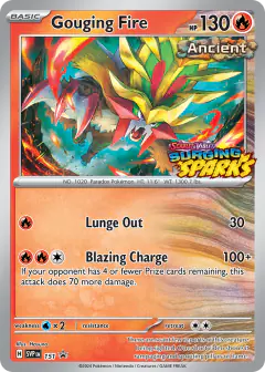 Gouging Fire 151 Promo card from Scarlet & Violet Black Star Promos