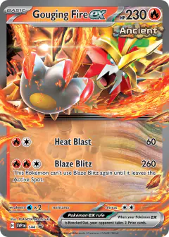 Gouging Fire ex 144 Promo card from Scarlet & Violet Black Star Promos