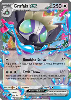 Grafaiai ex 100 Promo card from Scarlet & Violet Black Star Promos