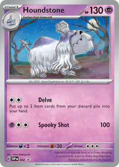 Houndstone 042 Promo card from Scarlet & Violet Black Star Promos