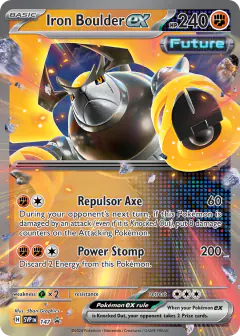 Iron Boulder ex 147 Promo card from Scarlet & Violet Black Star Promos