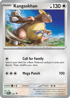 Kangaskhan 202 Promo card from Scarlet & Violet Black Star Promos