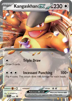 Kangaskhan ex 055 Promo card from Scarlet & Violet Black Star Promos