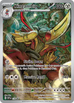 Kingambit 130 Promo card from Scarlet & Violet Black Star Promos