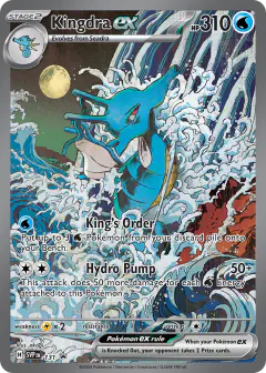 Kingdra ex 131 Promo card from Scarlet & Violet Black Star Promos