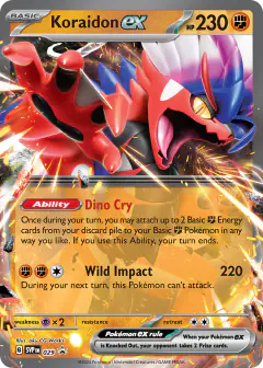 Koraidon ex 029 Promo card from Scarlet & Violet Black Star Promos