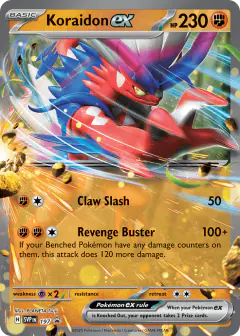 Koraidon ex 197 Promo card from Scarlet & Violet Black Star Promos