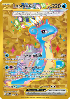 Lapras ex 164 Promo card from Scarlet & Violet Black Star Promos