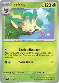 Leafeon 170 Promo card from Scarlet & Violet Black Star Promos